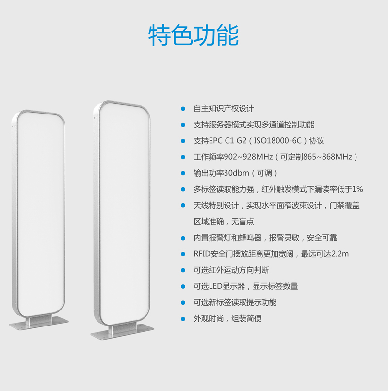 UHF超高頻RFID通道門禁系統 BRC-04A